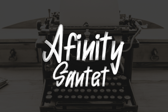 Afinity Santet: A Brush Script Typeface for Handmade Brands