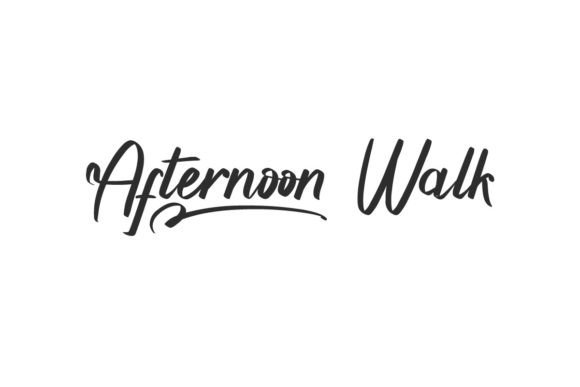 Afternoon Walk Typeface Review for Campaign Design