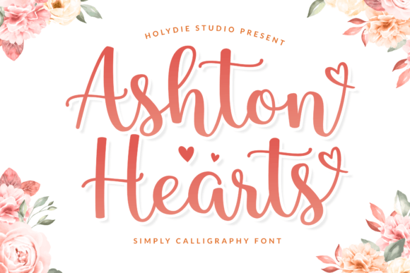 Ashton Hearts: A Modern Script Typeface for Romantic Brand Identity