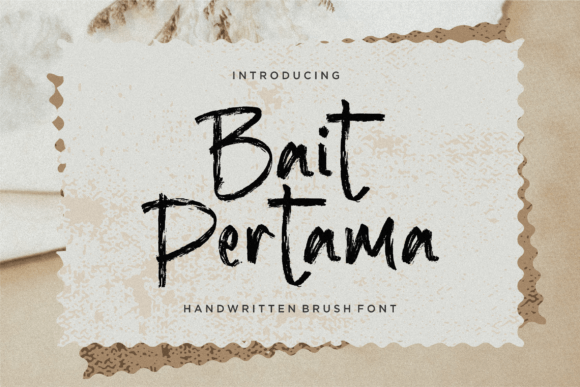 Bait Pertama Handwritten Font for Editorial Design