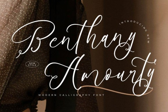 Benthany Amourty: The Elegant Handwritten Typeface for Modern Crafters