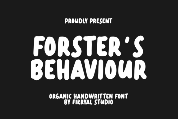 Forster’s Behaviour Font for Professional Branding