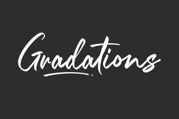 Gradations Typeface: Elevating Brand Identity with Sleek Script Design