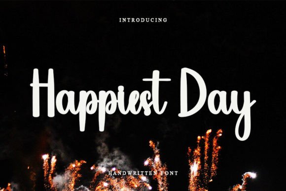 Happiest Day Font for Festive Editorial Design
