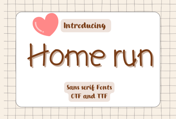 Home Run: A Playful Font for Editorial Design