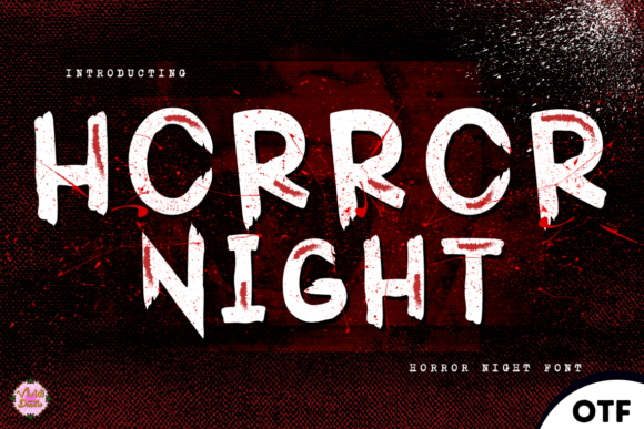 Horror Night Font for Web Design