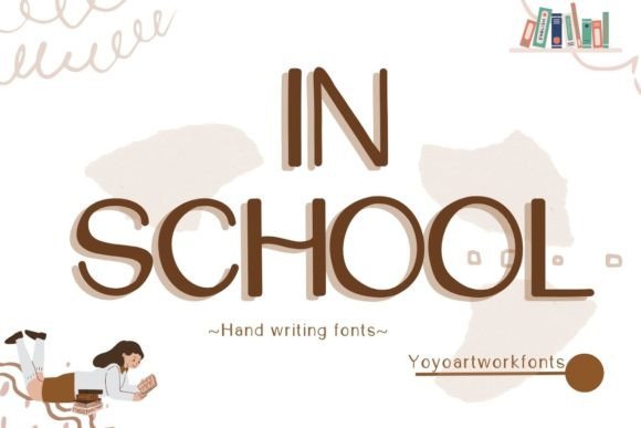 In School: A Playful Handwritten Font for Editorial Design