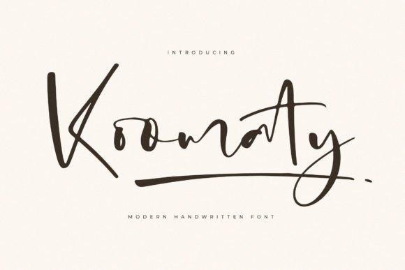 Koomaty Typeface Review: A Handwritten Font for Crafters