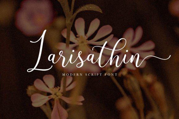 Larisathin: Elevating Digital Brand Identity with Modern Calligraphy