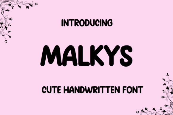 Malkys: A Handwritten Font for Editorial Design and Brand Identity