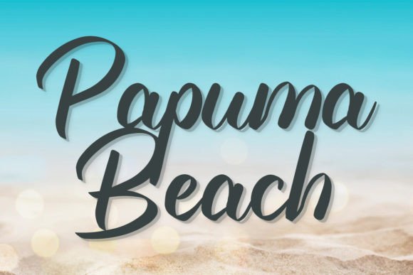 Papuma Beach: A Coastal Script Font for Modern Branding