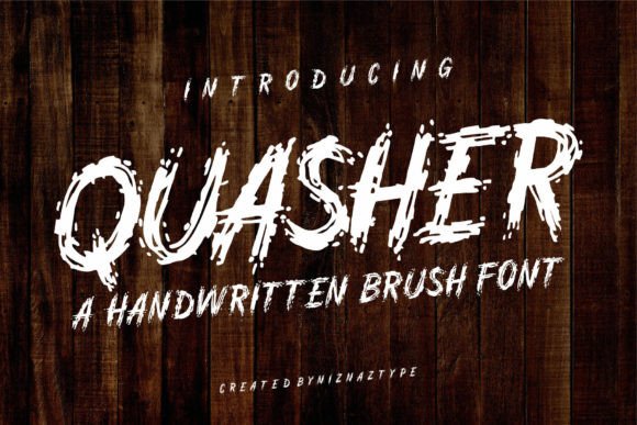 Quasher Font for Bold Visual Storytelling