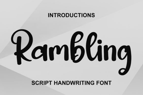 Rambling Typeface Review: A Handwritten Font for Editorial Flow