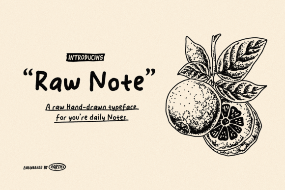 Raw Note Typeface Review: A Hand-Drawn Font for Authentic Branding