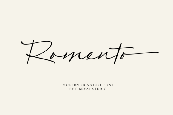 Romento: A Designer’s Take on Modern Signature Typography