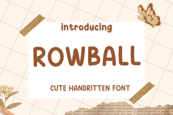 Rowball Typeface Review: A Creative Handwritten Font for Campaign Design