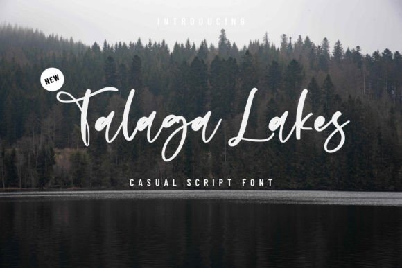 Talaga Lakes: A Modern Script Typeface for Editorial Design