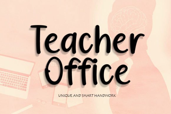 Teacher Office: A Sweet Handwritten Font for Romantic Brand Identities