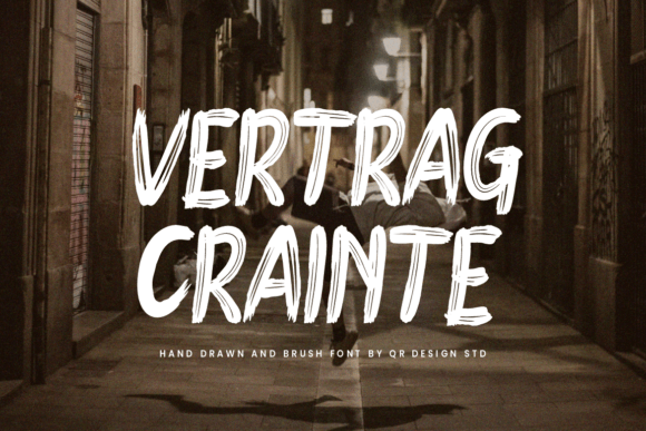Vertrag Crainte: A Bold Handwritten Brush Font for Campaign Design