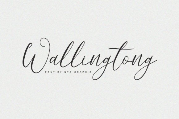 Wallingtong: A Graceful Script Font for Digital Design