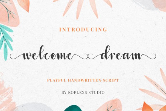 Welcome Dream: A Handwritten Script Font for Editorial Design