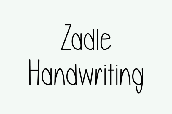 Zadle: A Handwritten Typeface for Warm, Editorial Design
